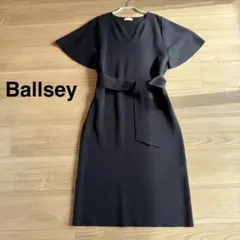 Ballsey ブラック Vネック ワンピース