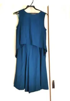 ノースリーブドレス　結婚式　セットアップ　ズボン 　黒ワンピース　3着セット