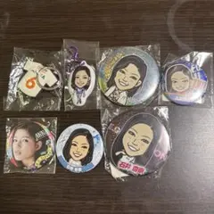 石井杏奈缶バッジ・キーホルダー8点セット