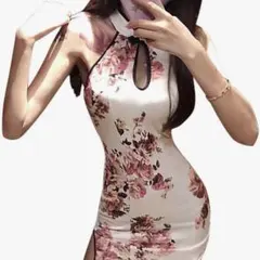 花柄 ミニ丈 チャイナドレスのサムネイル
