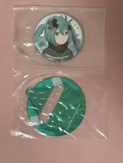 プロセカ 初音ミク 壊れたセカイと歌えないミク　ラッキーくじ 缶バッジ