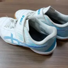 asics ジュニオール　フットサルシューズ キッズ19cmホワイト/ブルー