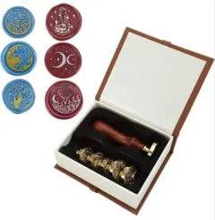 シーリングワックス シーリングスタンプ 蝋封 スタンプ (銅頭*6本セット