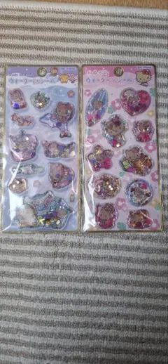 キ*！様 日焼けキティ　サンリオ　ウォーターインシール　正規品　2点セット