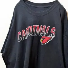 NFLアリゾナカージナルス ロゴ Tシャツ ブラック 黒 XL 古着