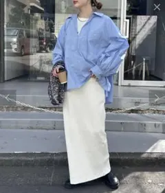 【WEB限定】【-3キロ見え】すっきりシルエットリブスカートのサムネイル