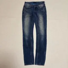 INDIMARK スキニージーンズ　ダメージ