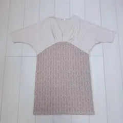 マタニティ ワンピース フォーマル Milktea ベージュ 授乳服