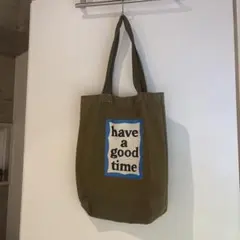 【希少】have a good time オリーブグリーン トートバッグ