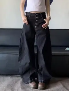 ボタン バギーデニム jaded london menes ACNE 地底人