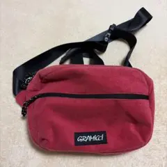 GRAMICCI パイル地 ショルダーバッグ レッドのサムネイル