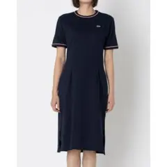 【新品未使用】LACOSTE　ラインリブTシャツドレスワンピースのサムネイル