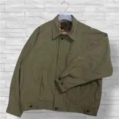 ジャンパー ブルゾン フルジッパー ロゴ刺繍 チェック柄 メンズ 綿 メンズ M