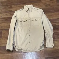 DRUMOHR ドルモア コットン シャツジャケット カーキ ミリタリー 