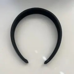 【美品】レザーカチューシャ黒