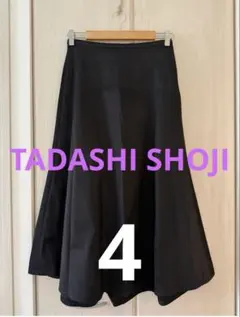 【極美品】TADASHI SHOJI タダシショージ フレアスカート4 黒のサムネイル