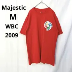 マジェスティック▶Tシャツ WBC2009 日本代表 M 赤 日の丸 ビッグロゴのサムネイル