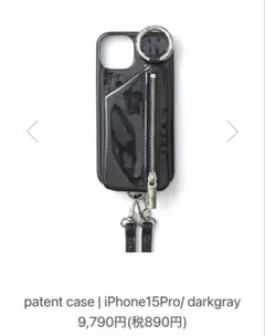 ajew エジュー iPhone15proケース ダークグレー