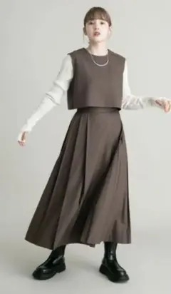 KBF BACKオープンセパレートワンピース