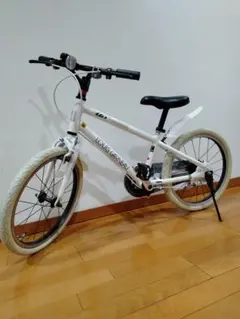 ルイガノ 18インチ 子供 キッズ自転車 ホワイト 補助輪付き - メルカリ