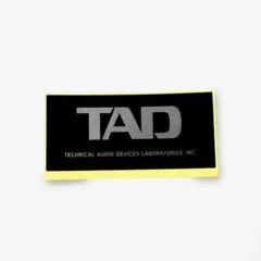 TAD　ステッカー　デカール　非売品シール　ロゴ　Pioneer　スピーカー　黒のサムネイル