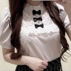 evelyn レーススクエアTP ピンク | Mercari