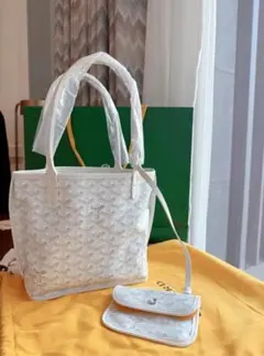 GOYARD ゴヤール アンジュ ミニ ホワイト