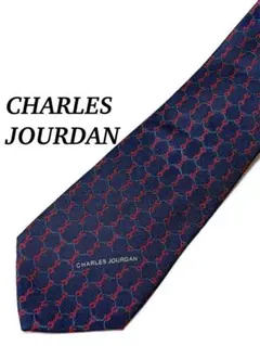まとめ購入で大幅割引 極美品 CHARLES JOURDAN ネクタイ ネイビー