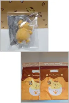 ポムポムプリン×LadyBordenラッピングバッグ　ライブキャラクターチャーム