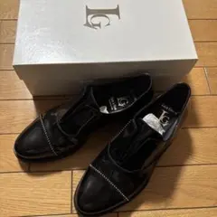 Luca Grossi ブラックローファー 37.5