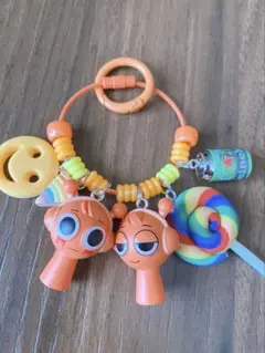 スプランキー Ｗオレン　じゃらじゃらキーホルダー