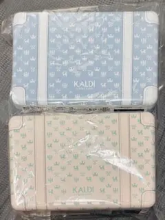 新品未開封　2個　KALDI カルディ トランク缶 サマーのサムネイル