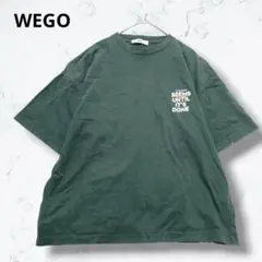 ＊ウィゴー＊アソートグラフィックTシャツ バックプリント メンズライク グリーン