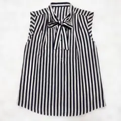 美品 トゥモローランドコレクション ワイドストライプ ボウタイ