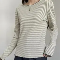 【即購入OK】【Mサイズ】レディース長袖Tシャツ ボーダーTシャツ 長袖ボーダー