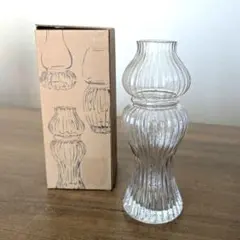 CLAY ガラス花瓶 フラワーベース クリア 2段デザインのサムネイル