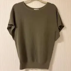 エニィファム ムースタッチボクシーニット カーキ　フリーサイズ　カーキ