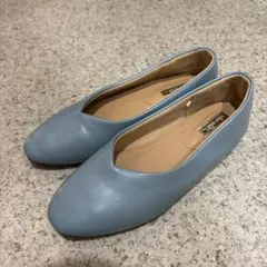 パンプス　青色