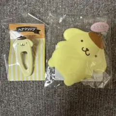 ポムポムプリン　ミニミラー　ヘアクリップ