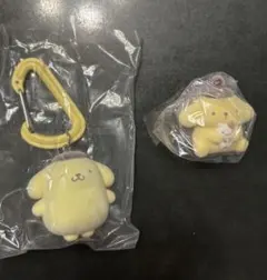 ポムポムプリン　カラビナマスコットチャーム　ふわわフロッキーマスコット　セット