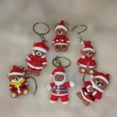 サンタクマ キーホルダー 6個セット　カワイイー！
