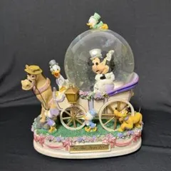 ディズニー　ミッキー＆ミニー　スノードーム　オルゴール