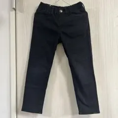 キッズ ブラック スリムフィットパンツ