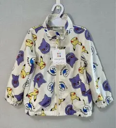 monpokeモンポケエステル ウィンドブレーカー総柄ナチュラル 100cm新品