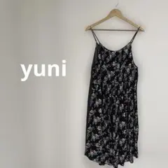 yuni ユニ 花柄×ドット リバーシブル キャミワンピース 総柄のサムネイル