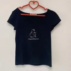 Pinky & Dianneラインストーンロゴ半袖TシャツちびT 平成ギャルのサムネイル