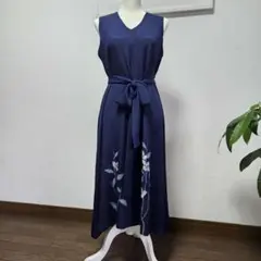 うさと　ノースリーブワンピース　ジレ　ストール付き　天然素材 うさと ノースリーブワンピース ジレ ストール付き 天然素材 - メルカリ