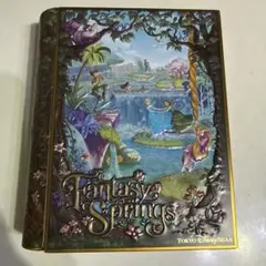 ディズニーシー ファンタジースプリングス 本型お菓子缶 ※缶のみ