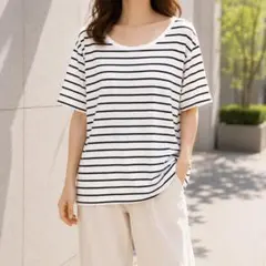 ビューティーアンドユースユナイテッドアローズ 半袖ボーダーTシャツ レイヤード