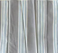 SALE★輸入生地 コットン ストライプ グレー ブルー はぎれ